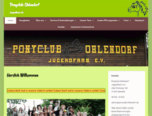 Tablet Screenshot of ponyclub-ohlendorf.de